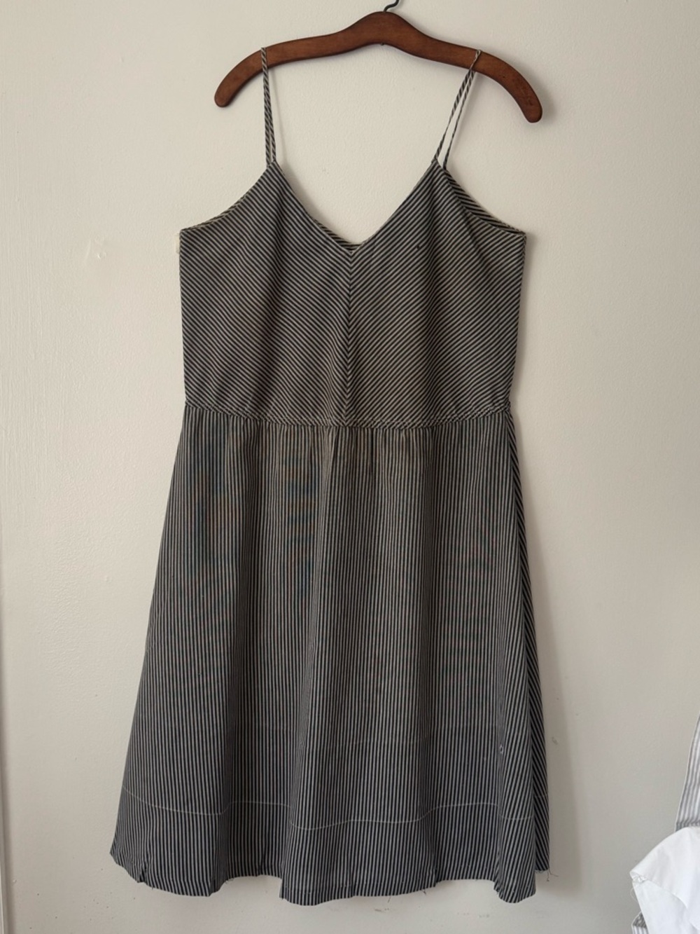 Vintage 80s/ 90s Items California Pin Striped Cotton Dress.